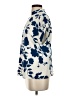 Shein Floral Blue Short Sleeve Blouse Size 4 - photo 5