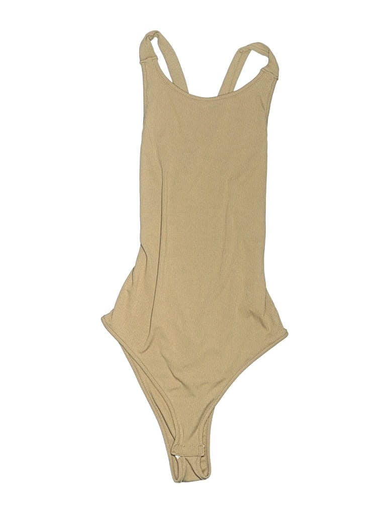 Pre-owned Shein Bodysuit In Tan