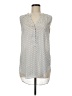 H&M 100% Polyester Ivory Sleeveless Blouse Size 6 - photo 1