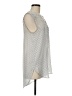 H&M 100% Polyester Ivory Sleeveless Blouse Size 6 - photo 4