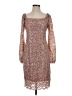 Marina Tweed Brown Cocktail Dress Size S - photo 1