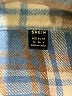 Shein 100% Polyester Plaid Blue Coat Size 6 - photo 6