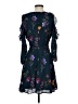Blue Rain 100% Polyester Floral Blue Cocktail Dress Size S - photo 2