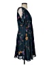 Blue Rain 100% Polyester Floral Blue Cocktail Dress Size S - photo 4