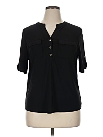 Perseption Concept 3/4 Sleeve Blouse (view 1)