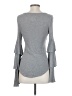 Chaser 100% Viscose Gray Long Sleeve Top Size S - photo 2