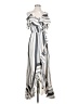 Blush Stripes Silver Casual Dress Size S - photo 1