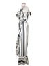 Blush Stripes Silver Casual Dress Size S - photo 5