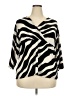 Dana Buchman Animal Print Ivory 3/4 Sleeve Blouse Size 2X - photo 1
