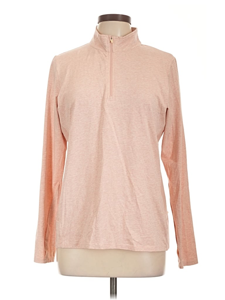 Pre-owned Tasc Long Sleeve Turtleneck In Pink