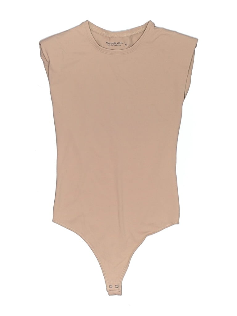 Pre-owned Abercrombie & Fitch Bodysuit In Tan