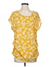 Papermoon Yellow Short Sleeve Blouse Size SmEstimated - photo 1