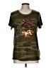 ALTERNATIVE Camo Green Short Sleeve Top Size L - photo 1