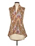 Premise Studio Paisley Brown Sleeveless Blouse Size S - photo 1