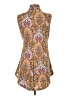 Premise Studio Paisley Brown Sleeveless Blouse Size S - photo 2