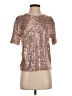 H&M Metallic Gold Short Sleeve Top Size XS - photo 1