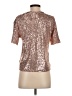 H&M Metallic Gold Short Sleeve Top Size XS - photo 2