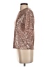 H&M Metallic Gold Short Sleeve Top Size XS - photo 5