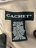 Cachet 100% Polyester Metallic Silver Cocktail Dress Size 16 - photo 4