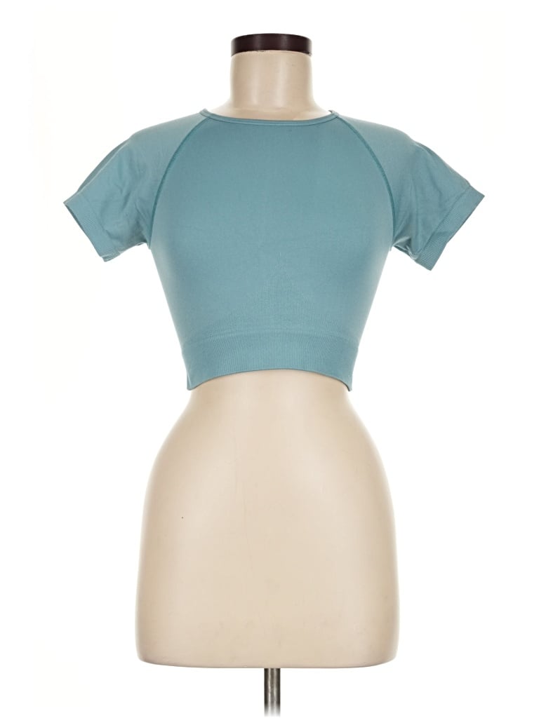 Pre-owned Shein Short Sleeve T-shirt In Teal