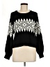 B.O.G Collective 100% Acrylic Graphic Black Pullover Sweater Size M - photo 1