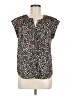 Daniel Rainn 100% Polyester Animal Print Multi Color Black Short Sleeve Blouse Size M (petite) - photo 1