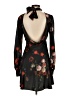 Unbranded Floral Black Cocktail Dress Size S - photo 2