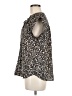 Daniel Rainn 100% Polyester Animal Print Multi Color Black Short Sleeve Blouse Size M (petite) - photo 5