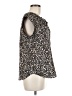Daniel Rainn 100% Polyester Animal Print Multi Color Black Short Sleeve Blouse Size M (petite) - photo 4