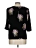 DKNYC 100% Polyester Black 3/4 Sleeve Top Size XL (estimated) - photo 2