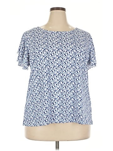 Adrianna Papell Short Sleeve Blouse (view 1)