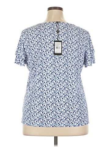 Adrianna Papell Short Sleeve Blouse (view 2)