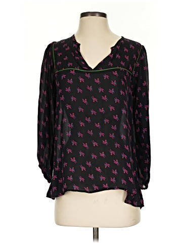Tucker 3/4 Sleeve Silk Top (view 1)