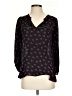 Tucker 100% Silk Black 3/4 Sleeve Silk Top Size S - photo 1