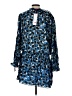 Parker 100% Polyester Blue Casual Dress Size L - photo 2