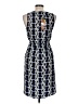 Spiegel 100% Polyester Graphic Blue Casual Dress Size 6 - photo 2