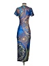 Shein Paisley Blue Cocktail Dress Size 4 - photo 2