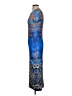 Shein Paisley Blue Cocktail Dress Size 4 - photo 5