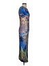 Shein Paisley Blue Cocktail Dress Size 4 - photo 4