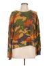 Gilded Intent 100% Acrylic Camo Green Pullover Sweater Size L - photo 1