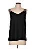 River Island 100% Polyester Black Sleeveless Top Size 10 - photo 1