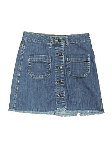 Free Heart Denim Skirt (view 1)