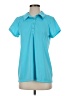 Zelos 100% Polyester Teal Short Sleeve Blouse Size S - photo 1