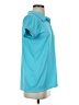 Zelos 100% Polyester Teal Short Sleeve Blouse Size S - photo 4