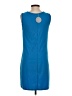 Prive Solid Blue Casual Dress Size S - photo 2