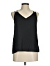 Ann Taylor LOFT 100% Polyester Black Sleeveless Top Size M - photo 1