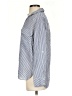 Zara Stripes Blue Long Sleeve Button-Down Shirt Size S - photo 5