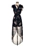 Maurices 100% Polyester Floral Black Cocktail Dress Size S - photo 2