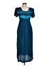 Another Thyme 100% Rayon Teal Casual Dress Size 8 - photo 1