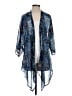 Paradigma 100% Polyester Blue Kimono Size S - photo 1